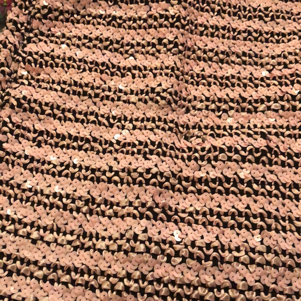 Sequined skirt.